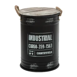 Bote Metálico C/Tapa Tam.2/3 46.5Cm