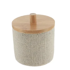 Bote para algodones efecto malla natural