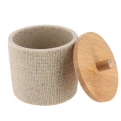 Bote para algodones efecto malla natural