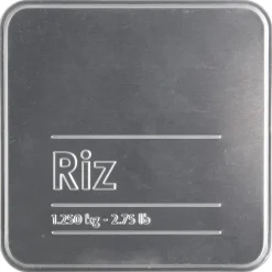 Bote P/Arroz Metálico C/Diseño