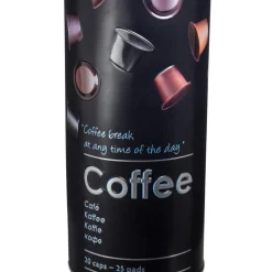 Bote P/Capsulas Café Metálica C/Diseño