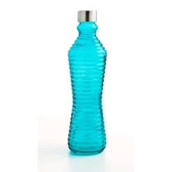 Botella De Vidrio C/Tapa Metal 1L