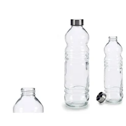 Botella De Vidrio C/Tapa Metálica 1L