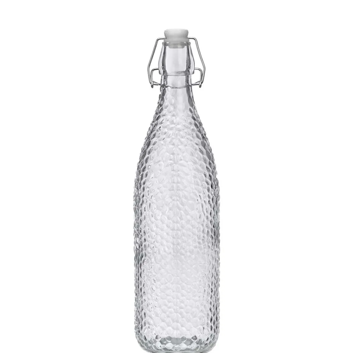 Botella De Vidrio Rayas 1L