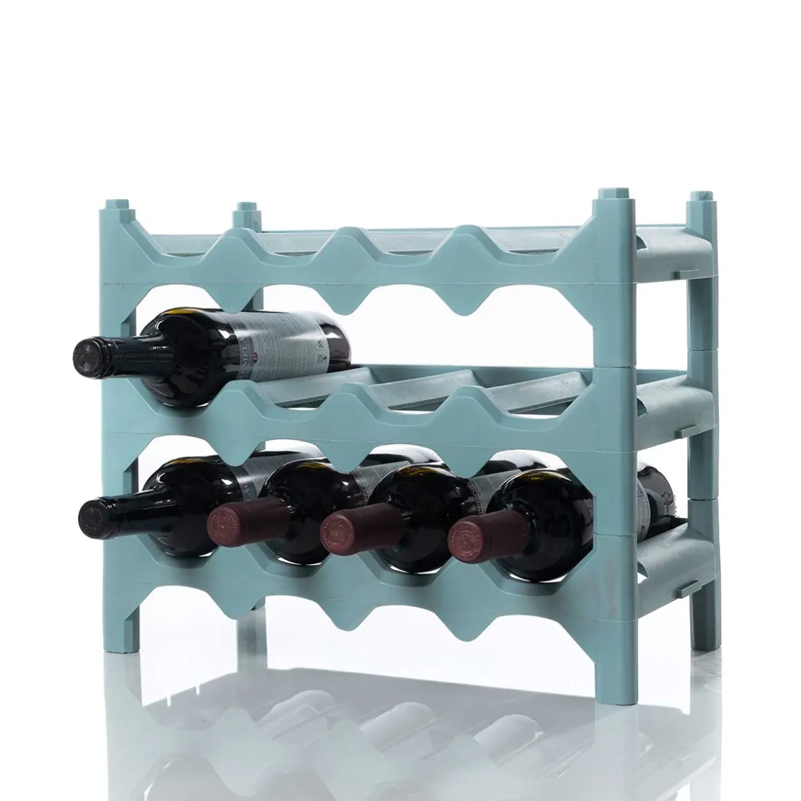 Botellero para 12 botellas azul