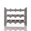 Botellero para 12 botellas gris pardo