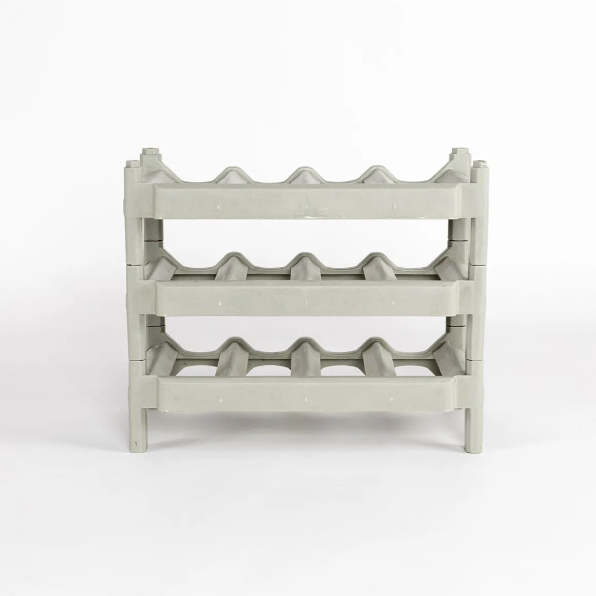 Botellero para 12 botellas verde