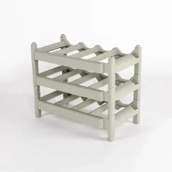 Botellero para 12 botellas verde