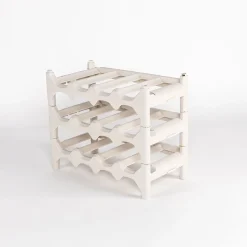 Botellero para 12 botellas beige