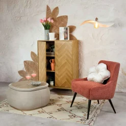 Butaca Ariel De Tejido Rosa