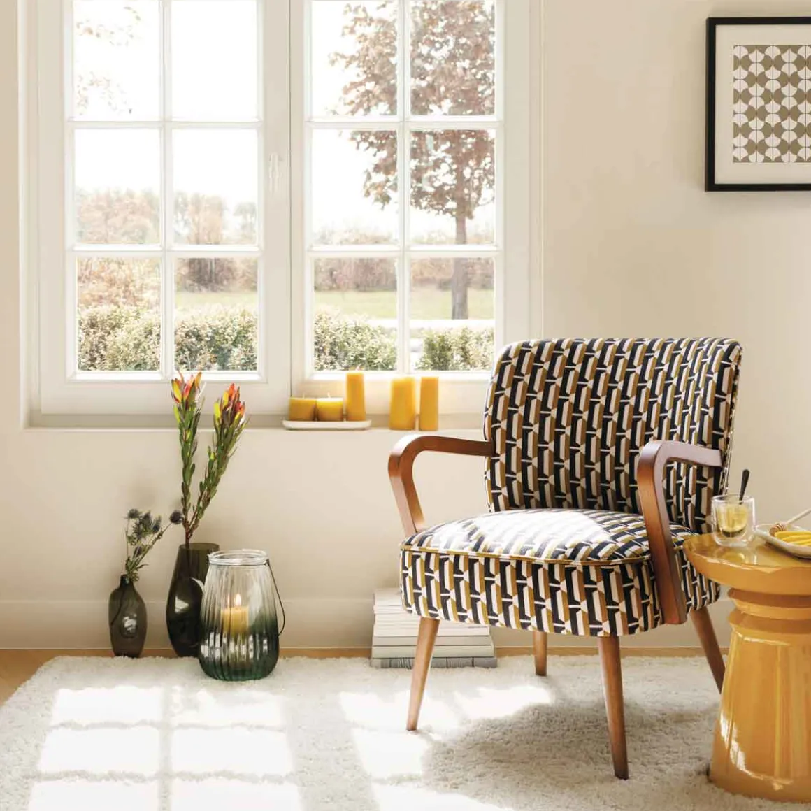 Butaca CHIARA de tejido decorado