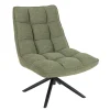 Butaca Giratória Mel De Tejido Verde