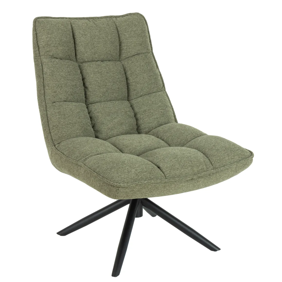 Butaca Giratória Mel De Tejido Verde