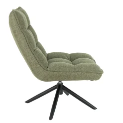 Butaca Giratória Mel De Tejido Verde