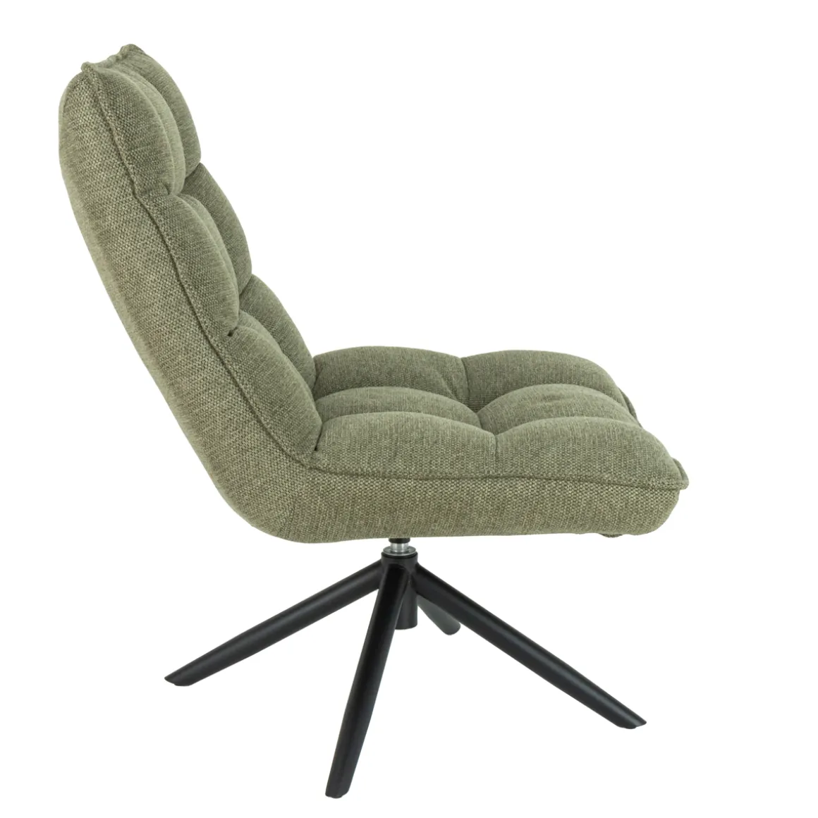 Butaca Giratória Mel De Tejido Verde