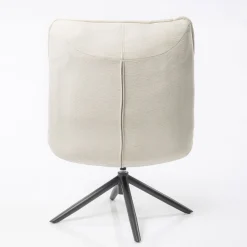 Butaca Mel Giratoria Tejido Crudo