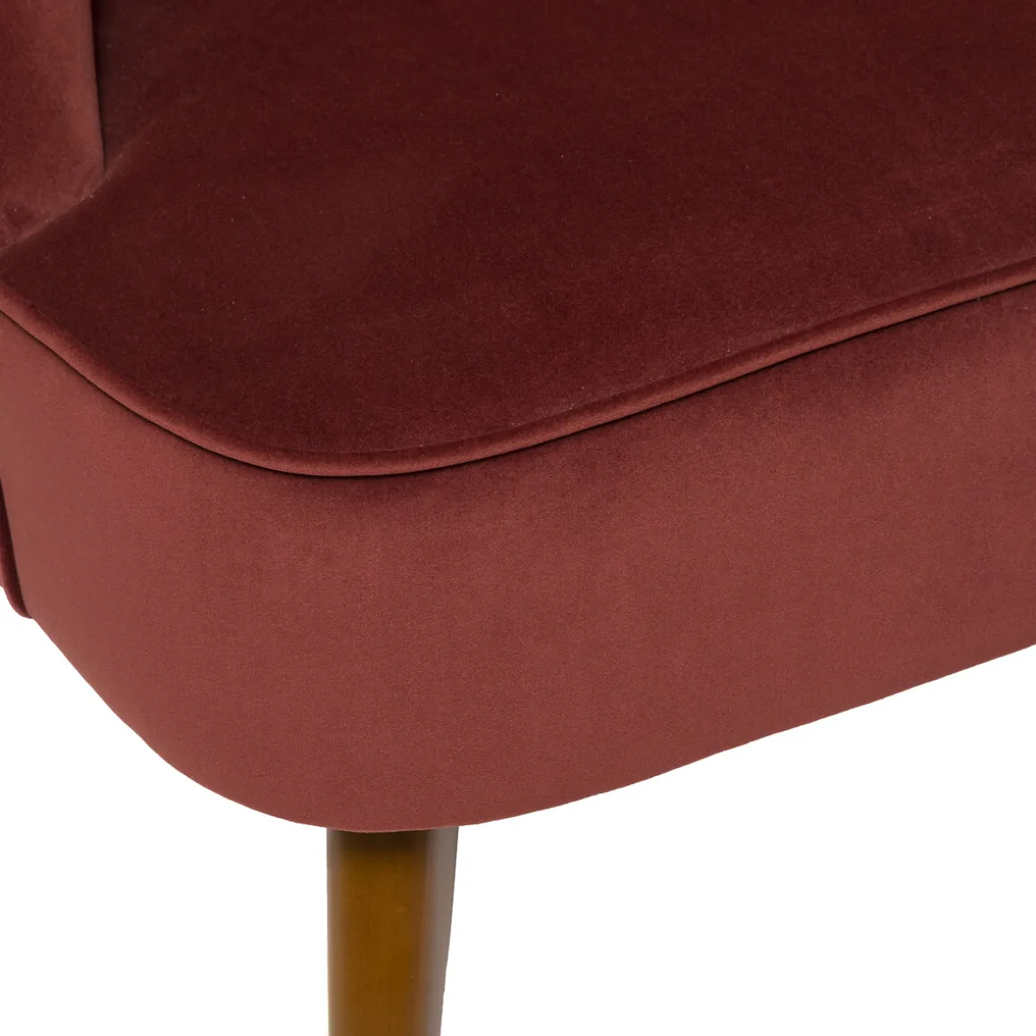 Butaca Naova Terracota De Terciopelo