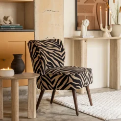 Butaca patrón cebra CHIARA 80cm