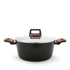 Cacerola Oslo C/Tapa De Vidrio 24Cm