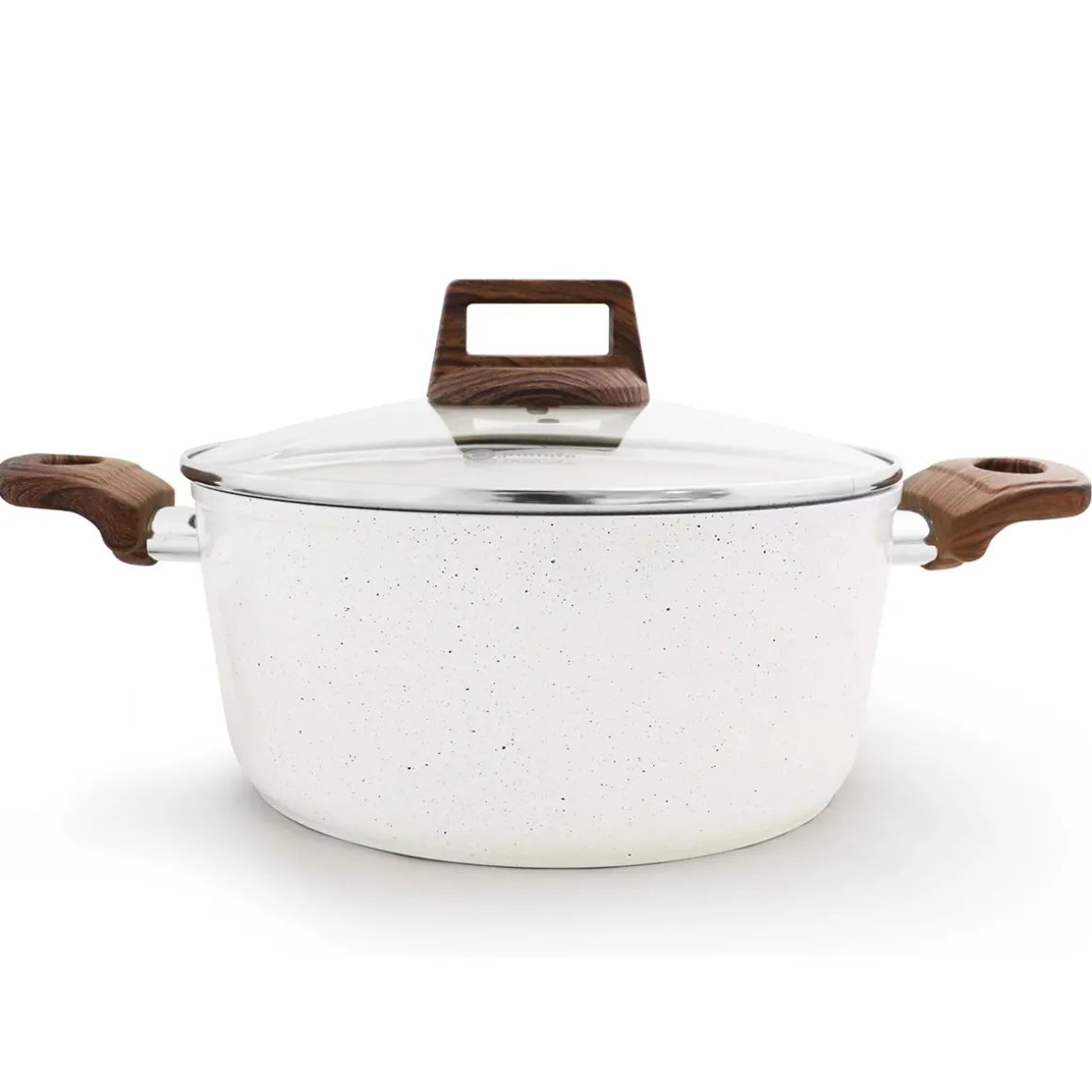 Cacerola Stonebright C/Tapa Vidrio 28Cm