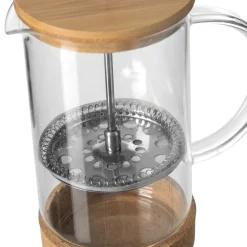 Cafetera De Embolo Vidrio/Bambú 60Cl