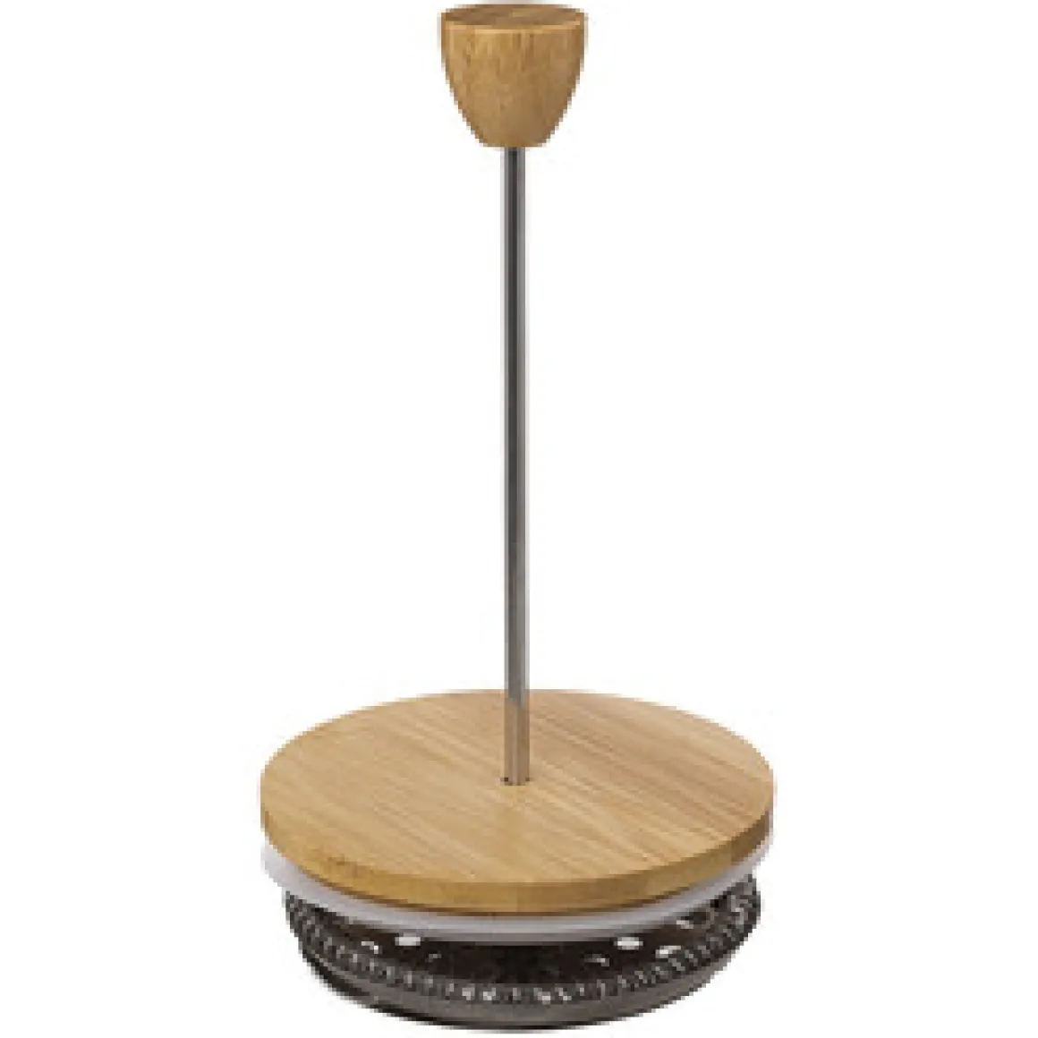 Cafetera de vidrio y bambú 1L