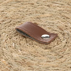 Caja ARIANNA beige de rafia 28cm