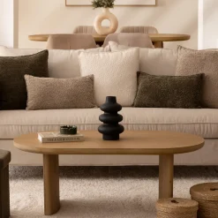 Caja ARIANNA beige de rafia 23cm