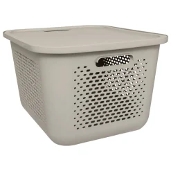 Caja de almacenaje AERA beige con tapa 19.6l