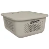 Caja de almacenaje AERA beige con tapa 13.9l