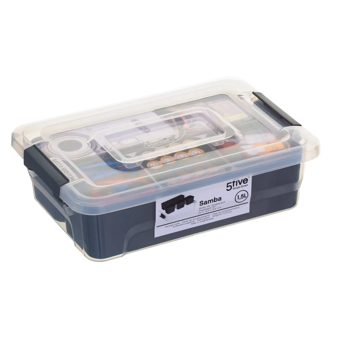 Caja De Almacenaje C/Compartim. 1.5L
