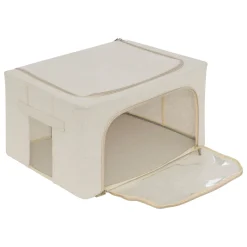 Caja de almacenaje DRESSY plegable con apertura