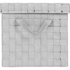 Caja De Almacenaje P/Baño Gris C/Tapa