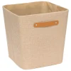 Caja de almacenaje ROUNDY beige 31x31cm