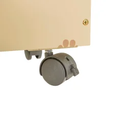 Caja de almacenaje SCOTT beige con ruedas