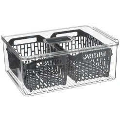 Caja de almacenamiento apilable 22.5x12x32.5Cm