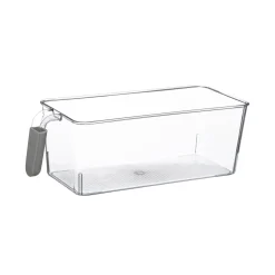Caja de almacenamiento transparente con asas