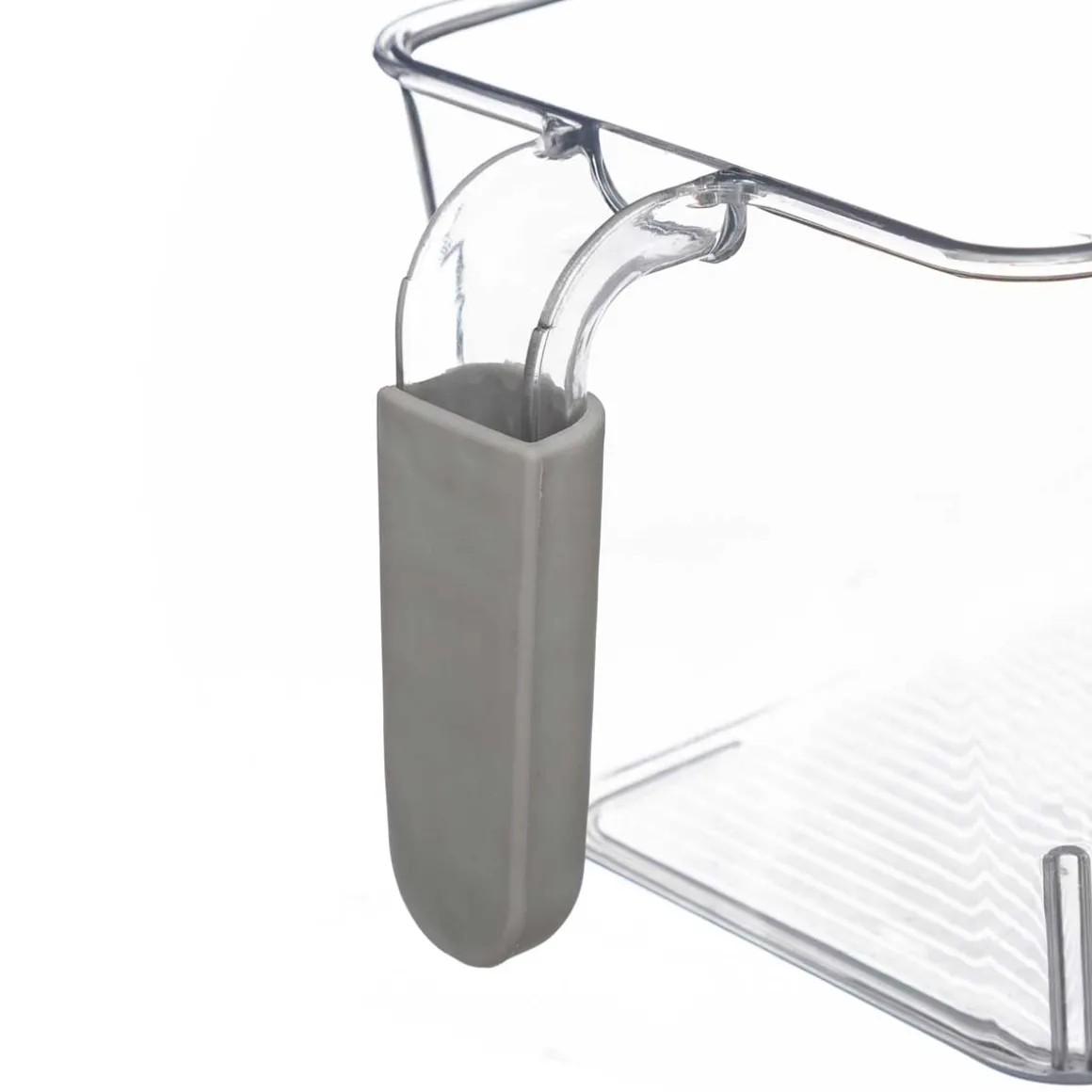 Caja de almacenamiento transparente con asas