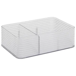 Caja de almacenje con 3 separaciones gris