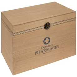 Caja De Farmacia Lit Beige De Madera