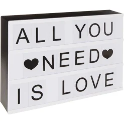 Caja De Luz Con Mensaje A4 30x5x22Cm