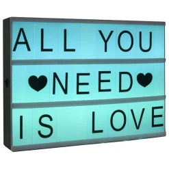 Caja De Luz Con Mensaje A4 30x5x22Cm