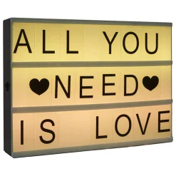 Caja De Luz Con Mensaje A4 30x5x22Cm