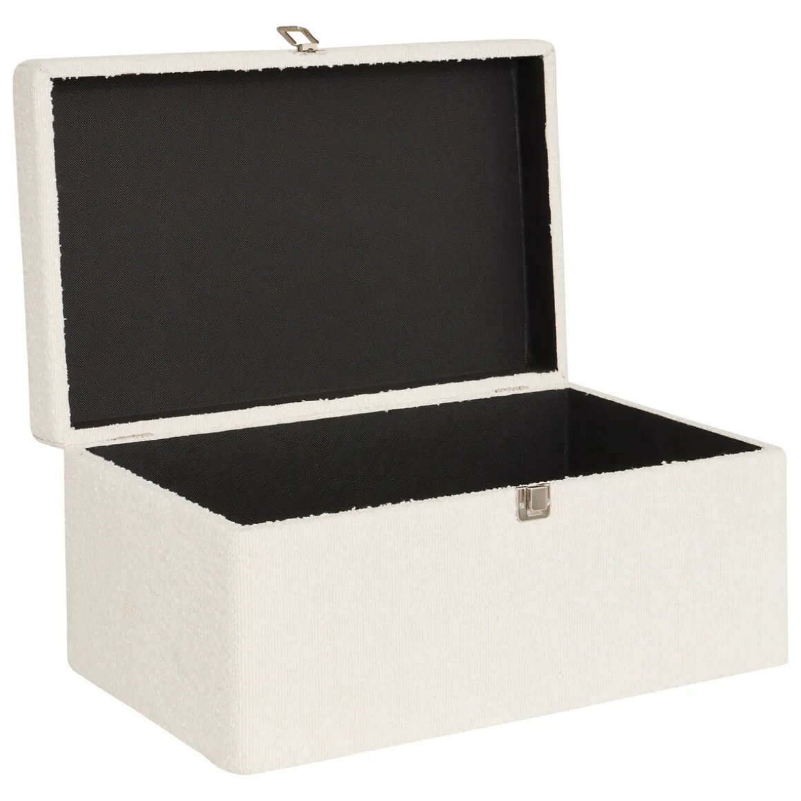 Caja decorativa CARLIE blanca 26x34x54cm