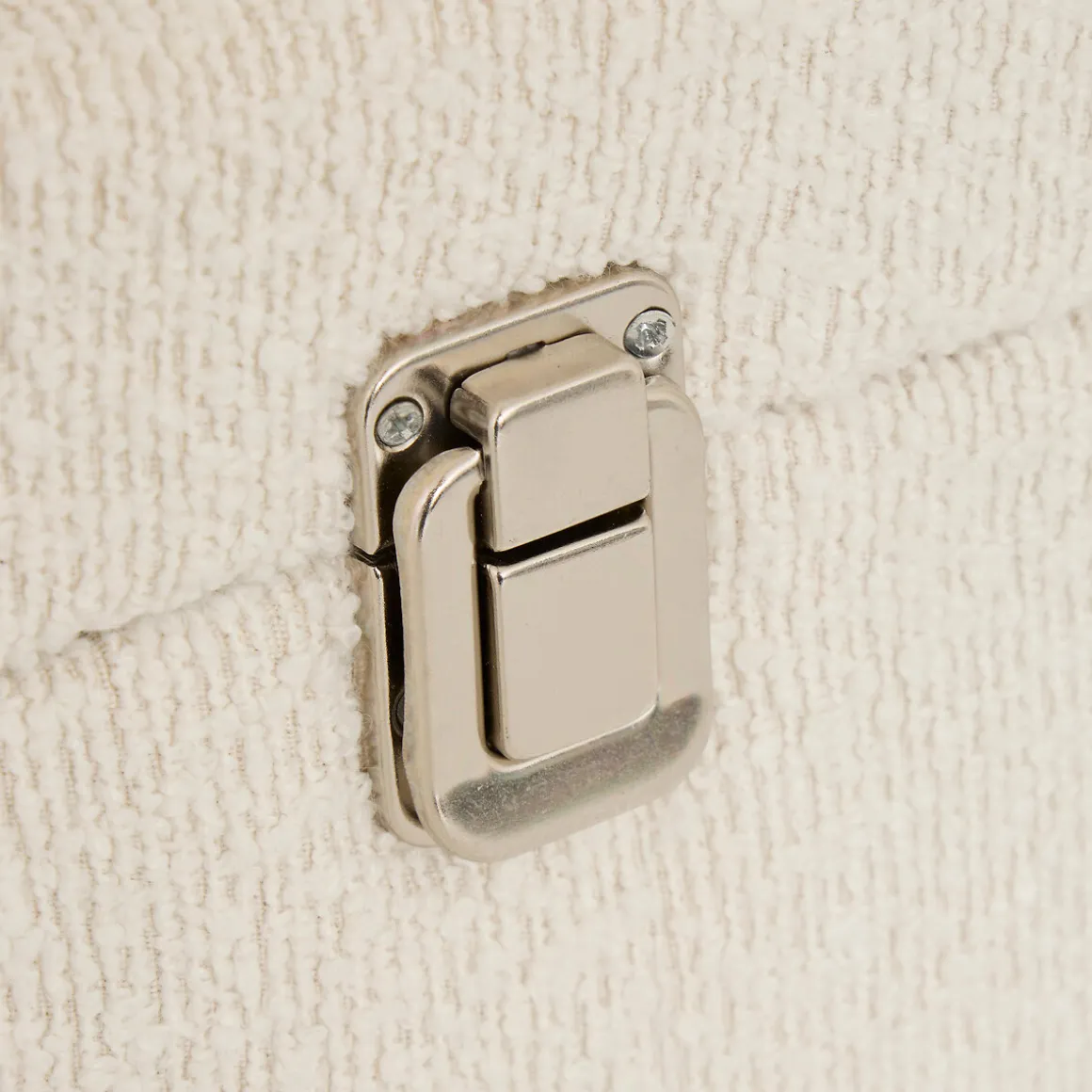 Caja decorativa CARLIE blanca 26x34x54cm