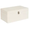 Caja decorativa CARLIE blanca 22x29x48cm