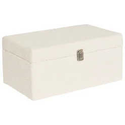 Caja decorativa CARLIE blanca 22x29x48cm