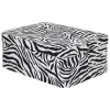 Caja decorativa cebra 22x28cm