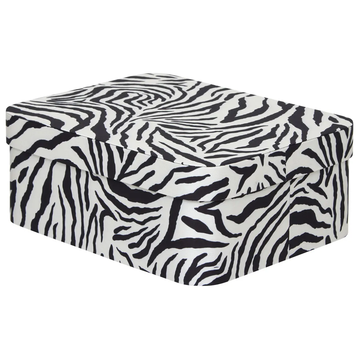 Caja decorativa cebra 26x35cm