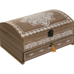 Caja decorativa marrón 25cm